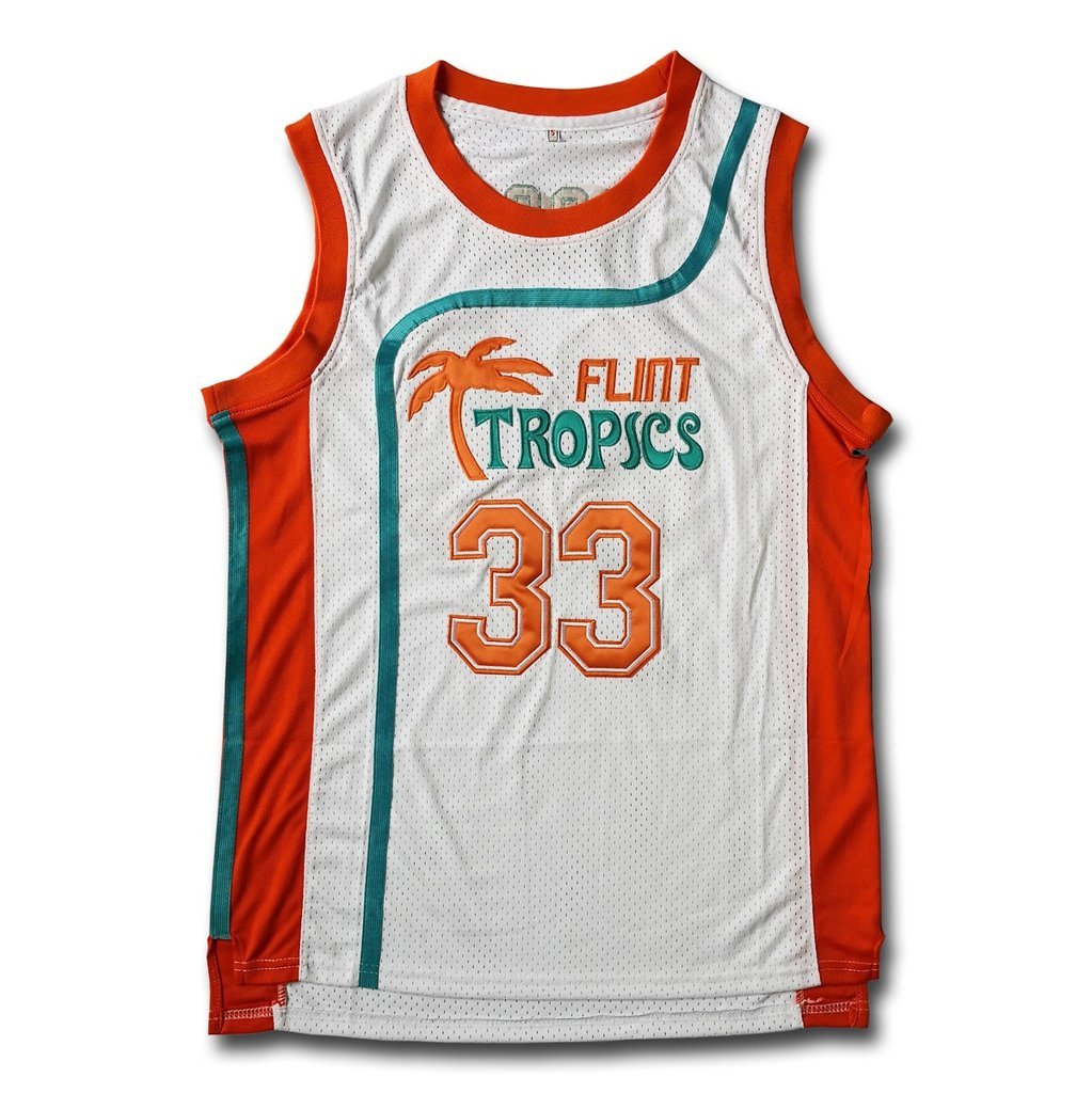 Jackie Moon Flint Tropics Basketball Jersey 33 Stitched